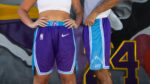 Purple Light Blue Nike Lakers 1